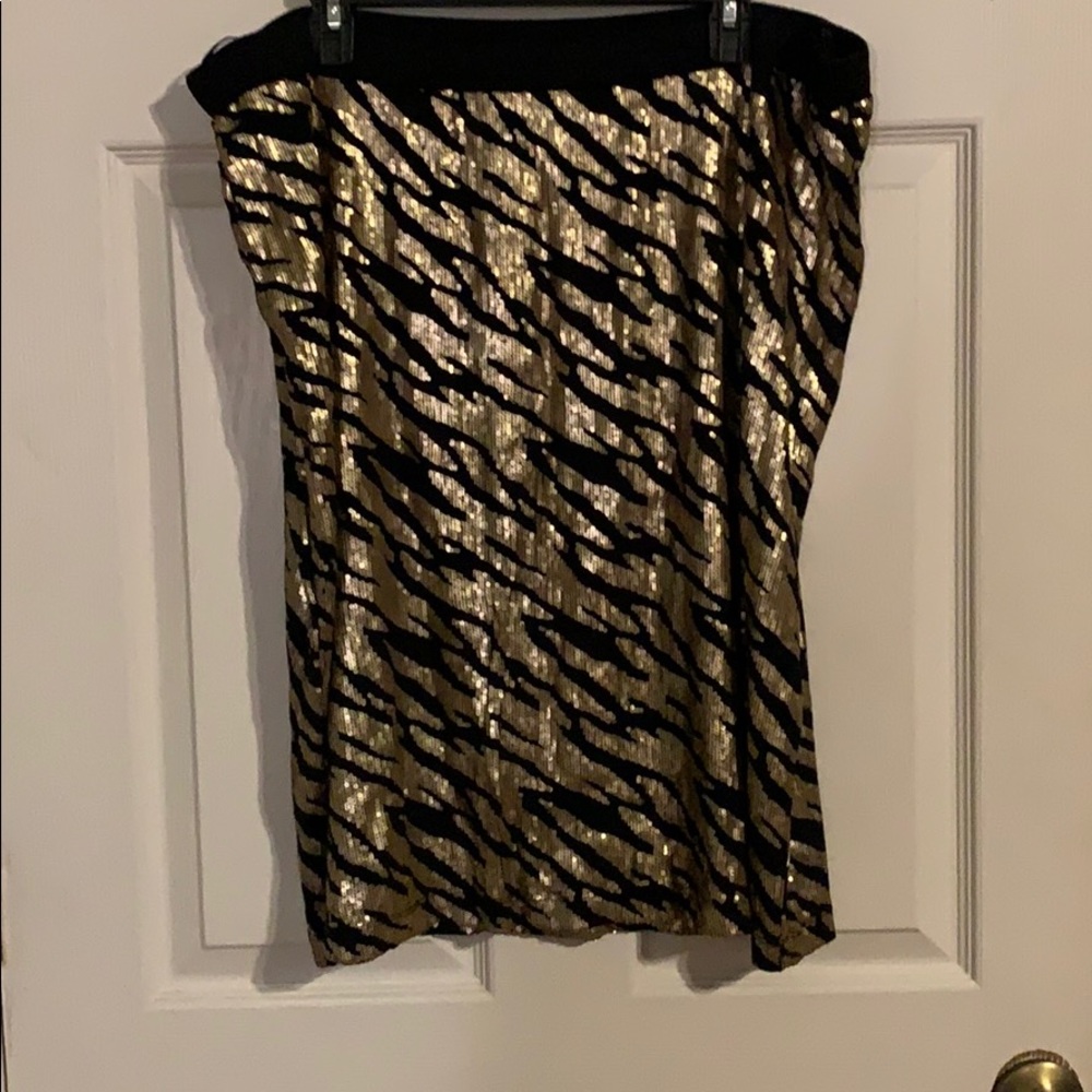 Kasper sequin skirt